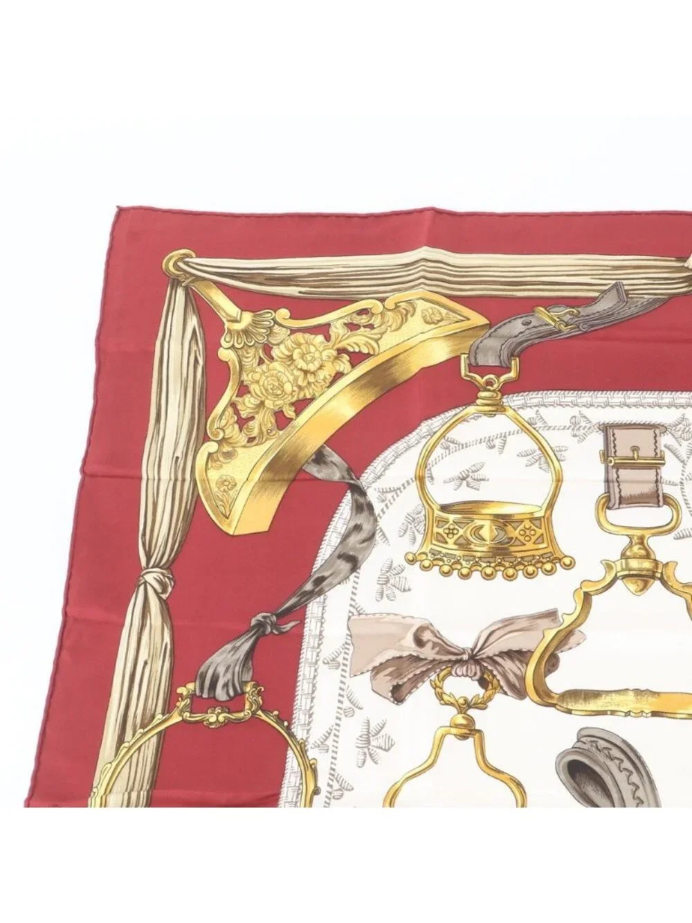 Hermes Carre 90 Etriers Stirrup Silk 100% Scarf